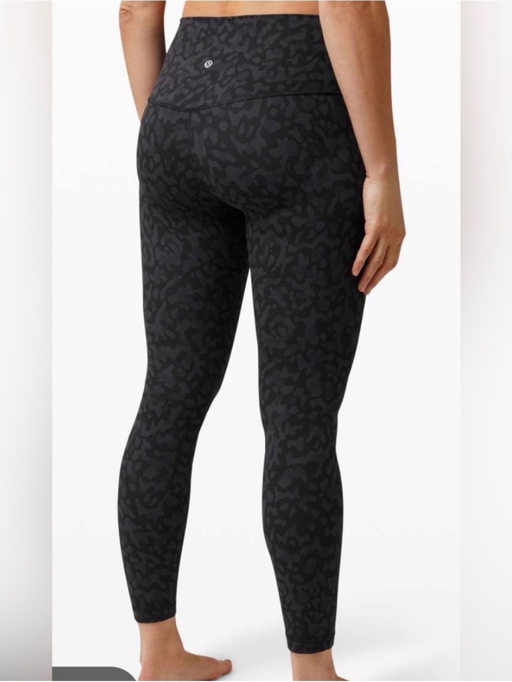 lululemon Black Subtle Leopard High-Rise Leggings